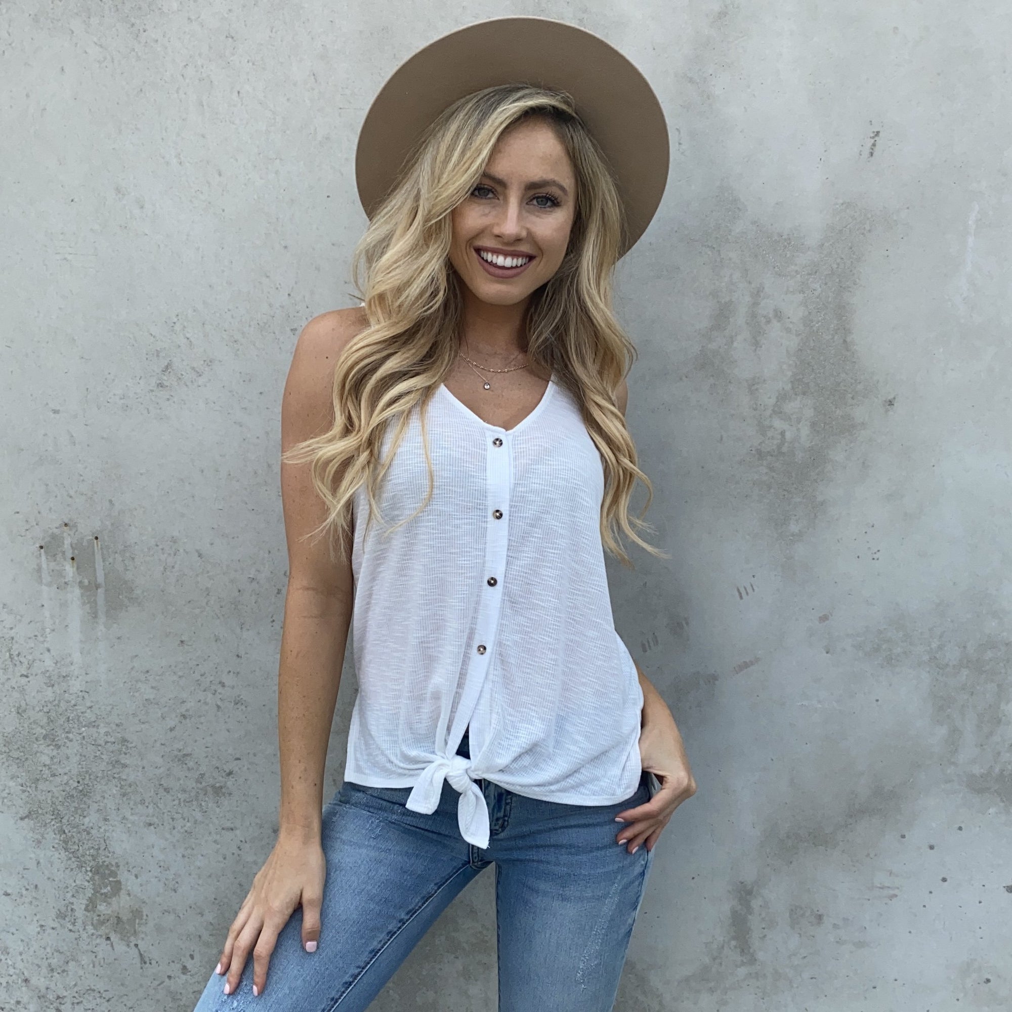 Knot Your Average Tank in Ivory - Dainty Hooligan