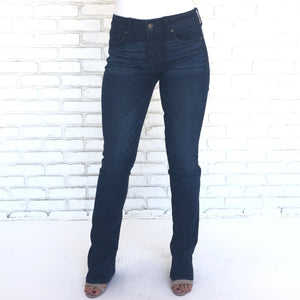 Cassidy Dark Denim Bootcut Jean Pants - Dainty Hooligan