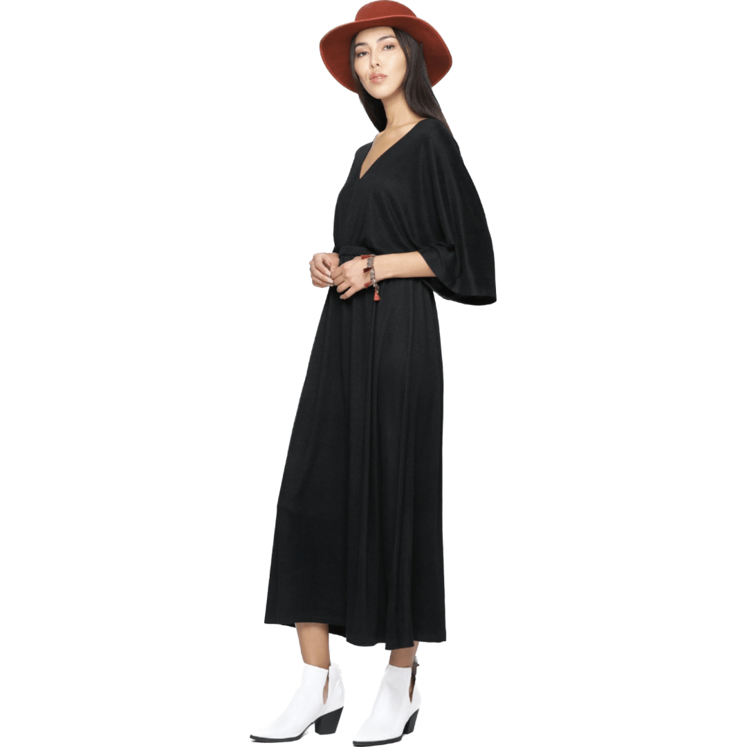 Free Spirit Black Maxi Dress