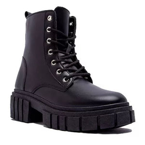 Black Combat Boots - Dainty Hooligan
