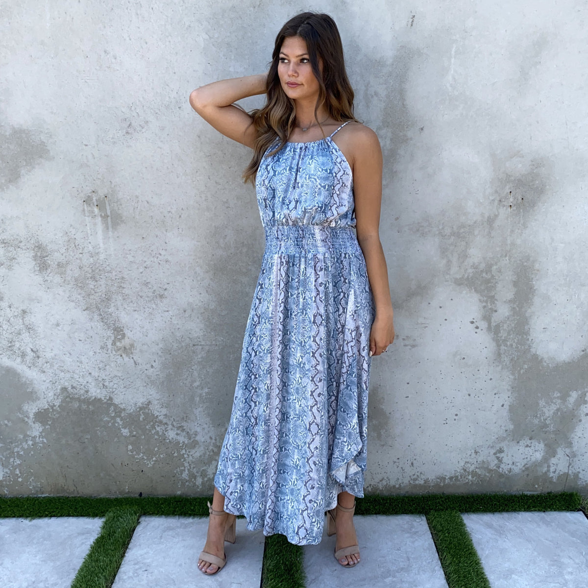 Wild Attractions Snake Print Maxi Dress - Dainty Hooligan