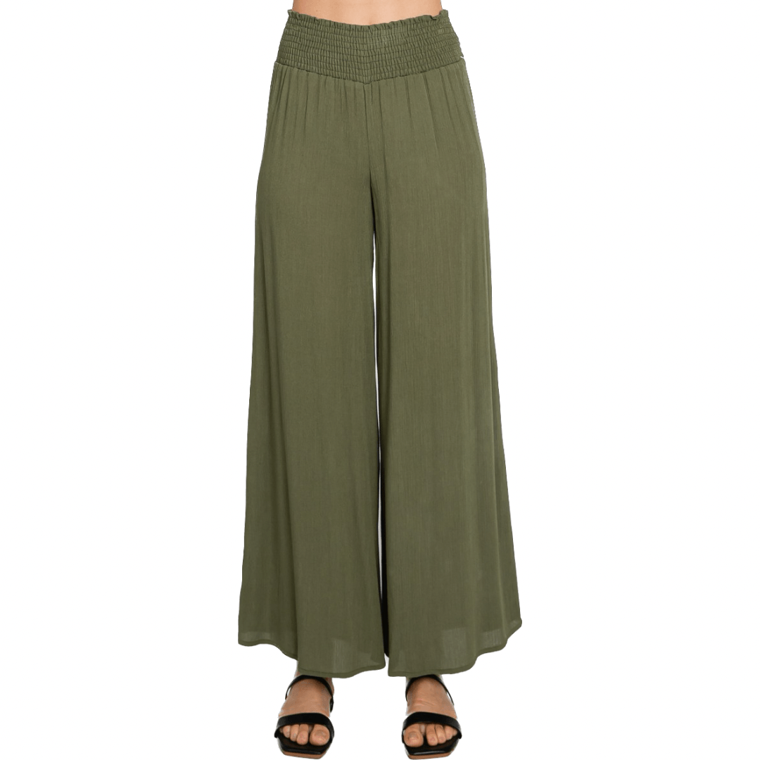 Lounge in Comfort High Waist Palazzo Pants in Olive