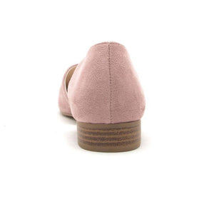 Flat Out Suede Slip On In Pink - Dainty Hooligan