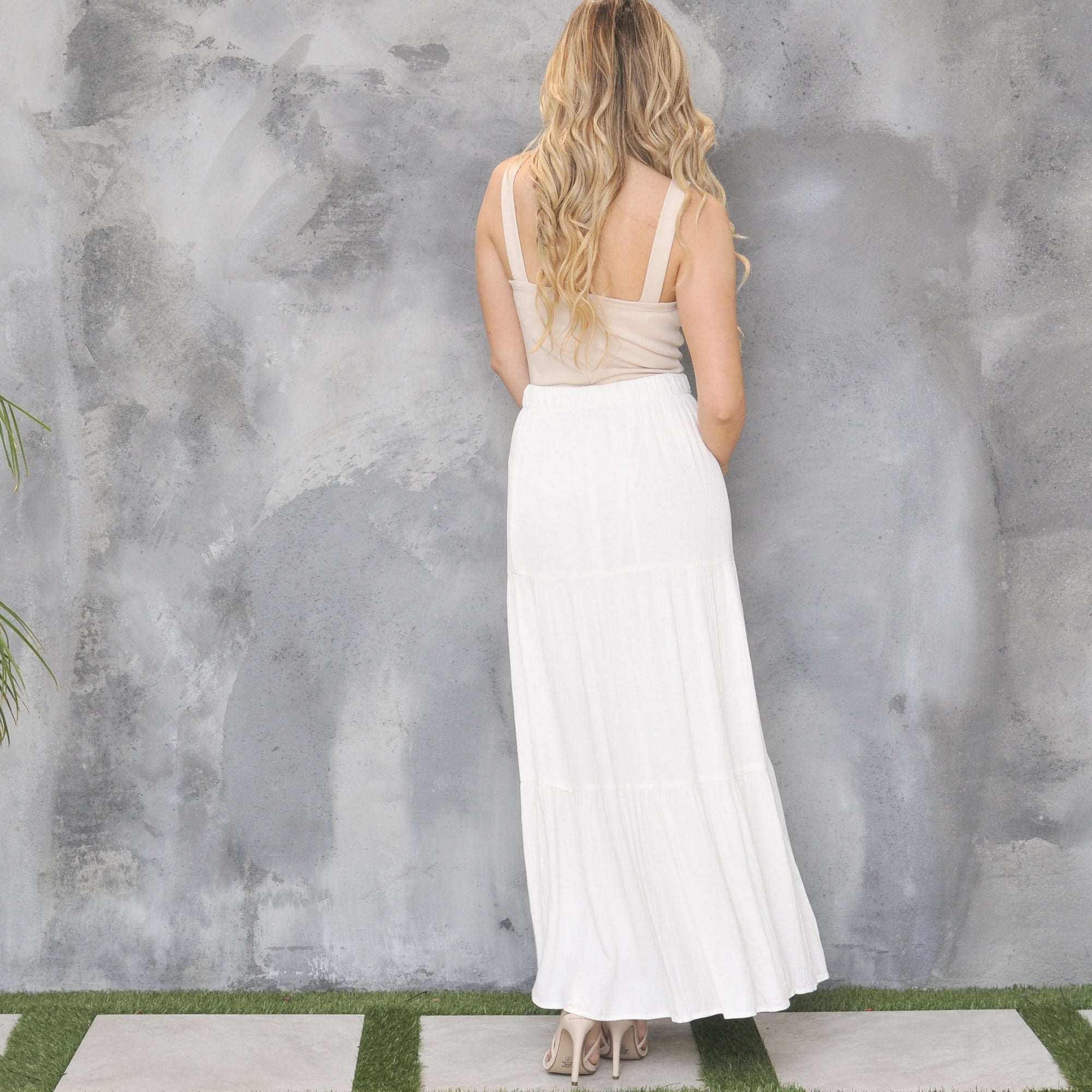 Flow With Me Maxi Skirt in Ivory - Dainty Hooligan