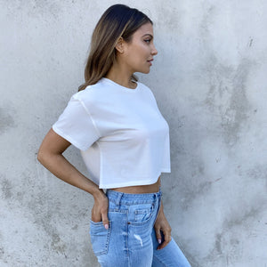 Last Touch White Crop Top - Dainty Hooligan