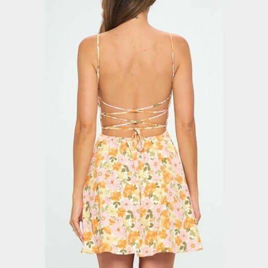 Feeling Floral Key Hole Dress - Dainty Hooligan