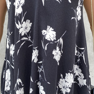 Beautiful Canvas Black & White Floral Maxi Dress - Dainty Hooligan