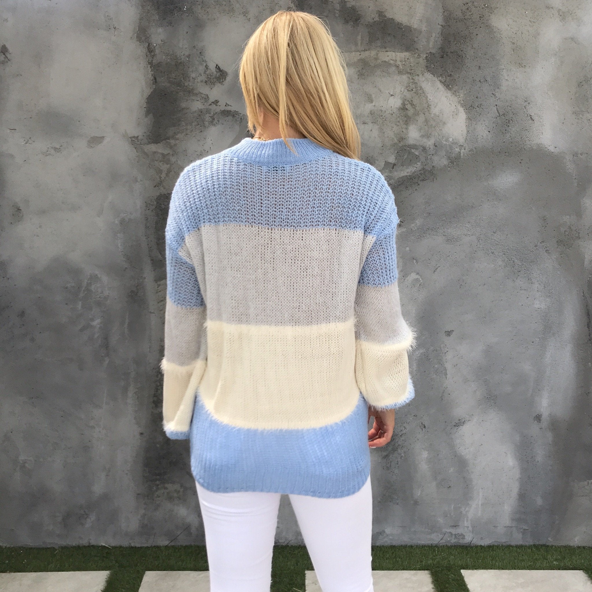 Shades Of Snow Knit Sweater - Dainty Hooligan