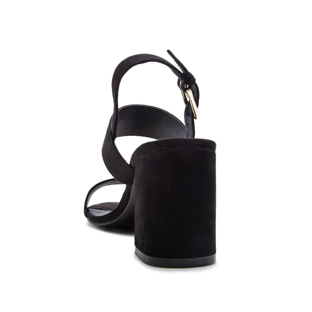 Amazon.com | TruFox Open Toe Ankle Strap Low Block Heel Dress Sandal,  Black, 5 | Heeled Sandals