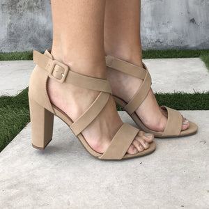 Lover's Lane Strap Heels in Natural - Dainty Hooligan