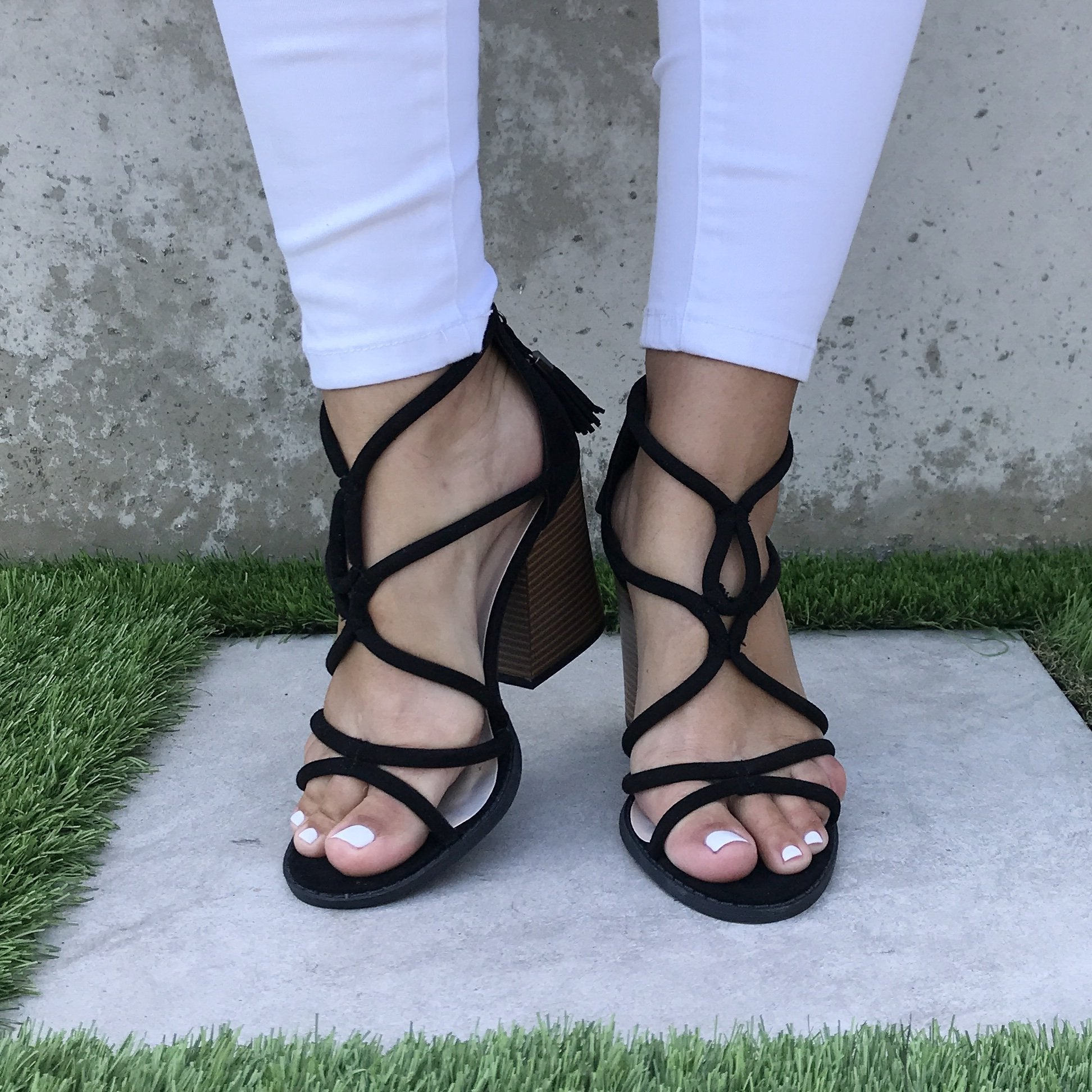 Happy Hour Heels in Black - Dainty Hooligan