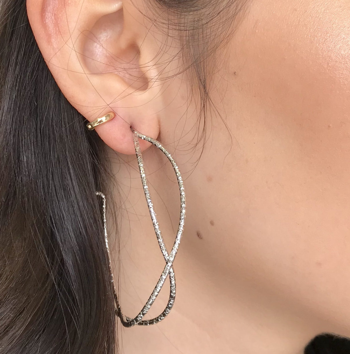 Stay Awhile Mini Silver Hoop Earrings - Dainty Hooligan