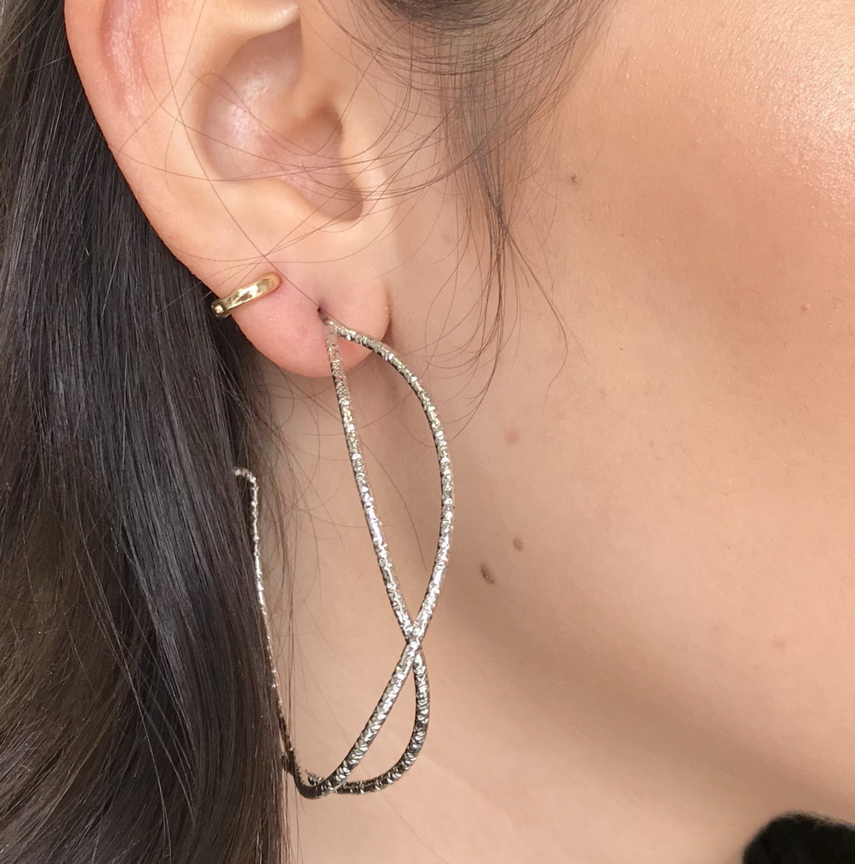 Stay Awhile Mini Silver Hoop Earrings - Dainty Hooligan