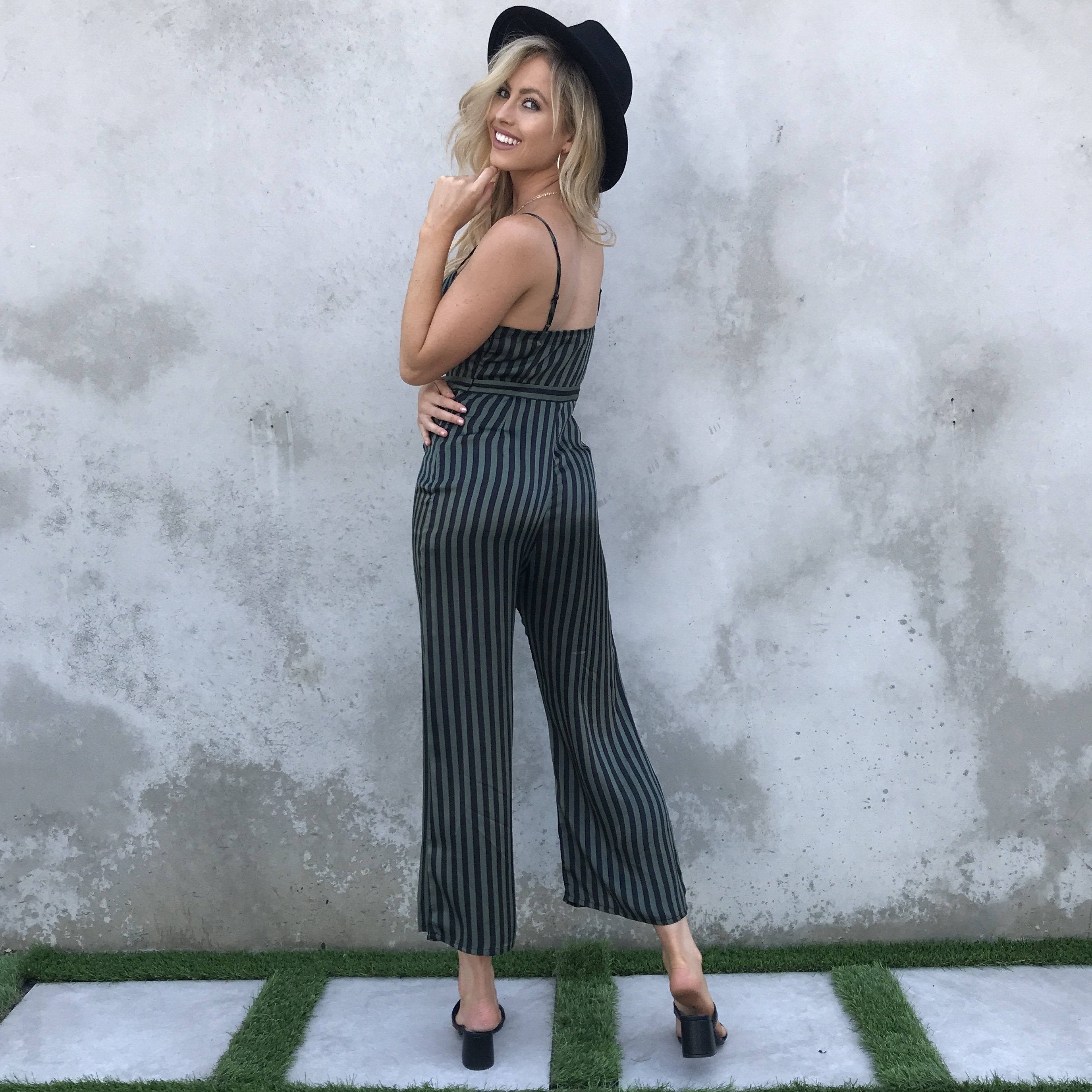 Friday Night Stripes Jumpsuit - Dainty Hooligan