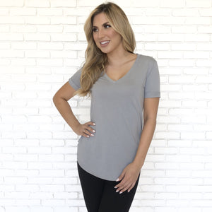 Optional Knot Tee In Grey - Dainty Hooligan