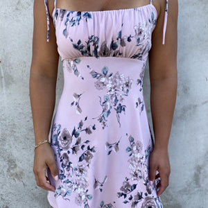 Flower Garden Mini Pink Floral Dress - Dainty Hooligan