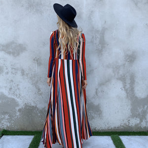 Make A Statement Stripe Trench Kimono - Dainty Hooligan