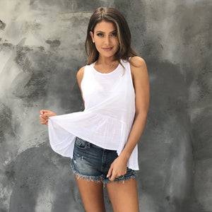 Why Knot Tank Top in White - Dainty Hooligan