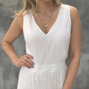 Under The Moonlight Maxi Dress in White - Dainty Hooligan