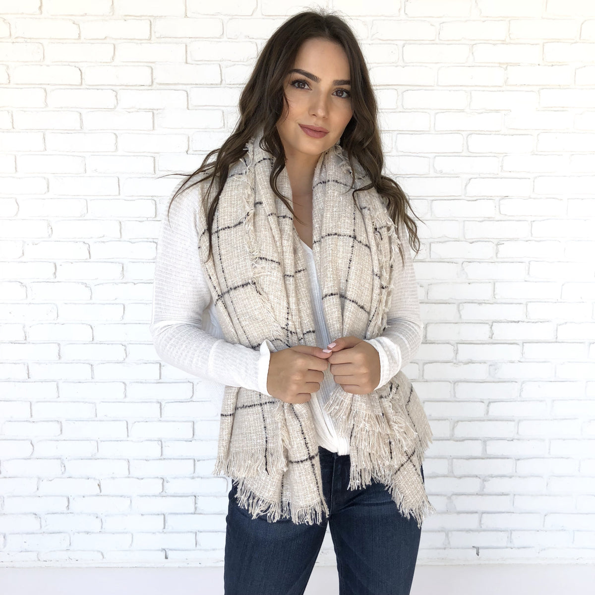 Cross Paths Plaid Scarf - Dainty Hooligan