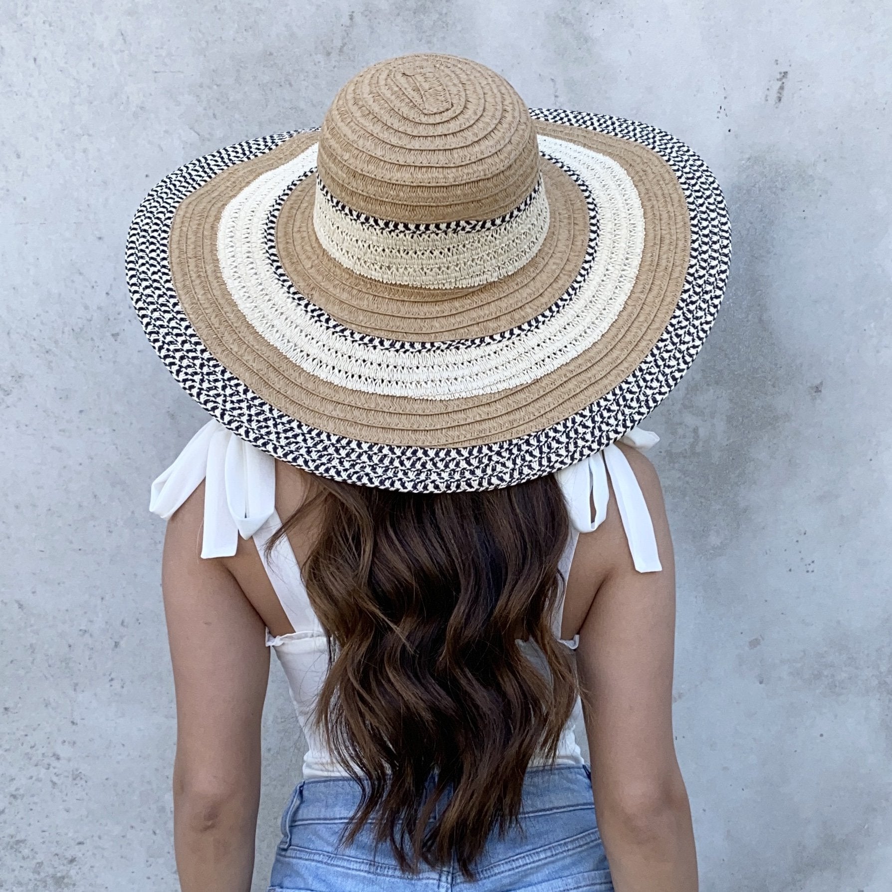 Bali Getaway Straw Floppy Beach Hat - Dainty Hooligan