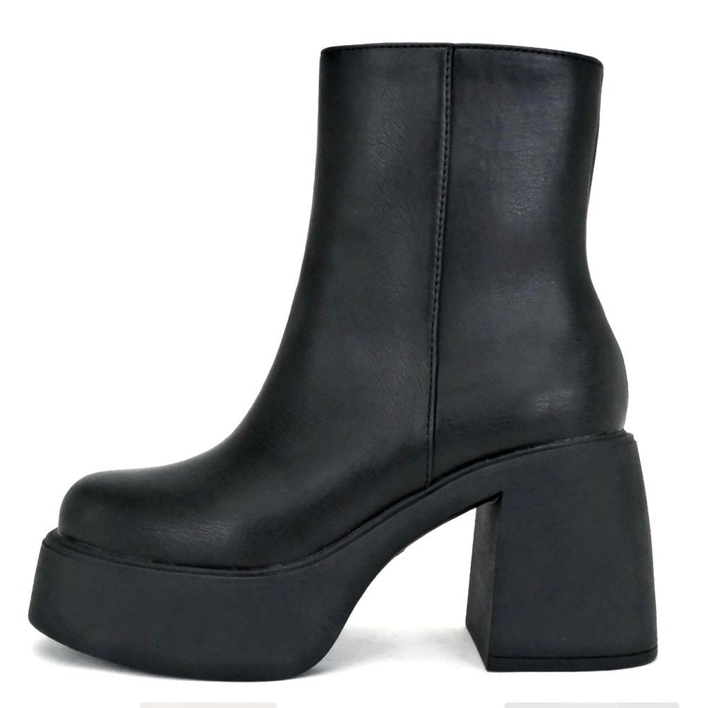 Oarsman Black Platform Booties