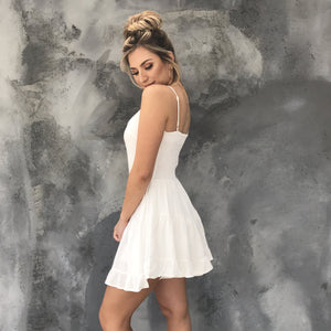Set Sail Ivory Linen Romper - Dainty Hooligan
