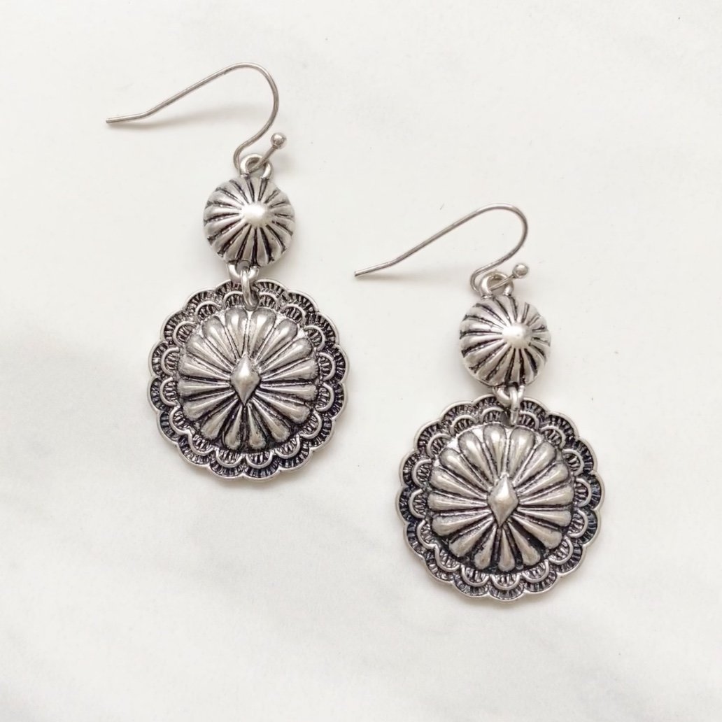 Get To Know You Antique Silver Earrings - Dainty Hooligan