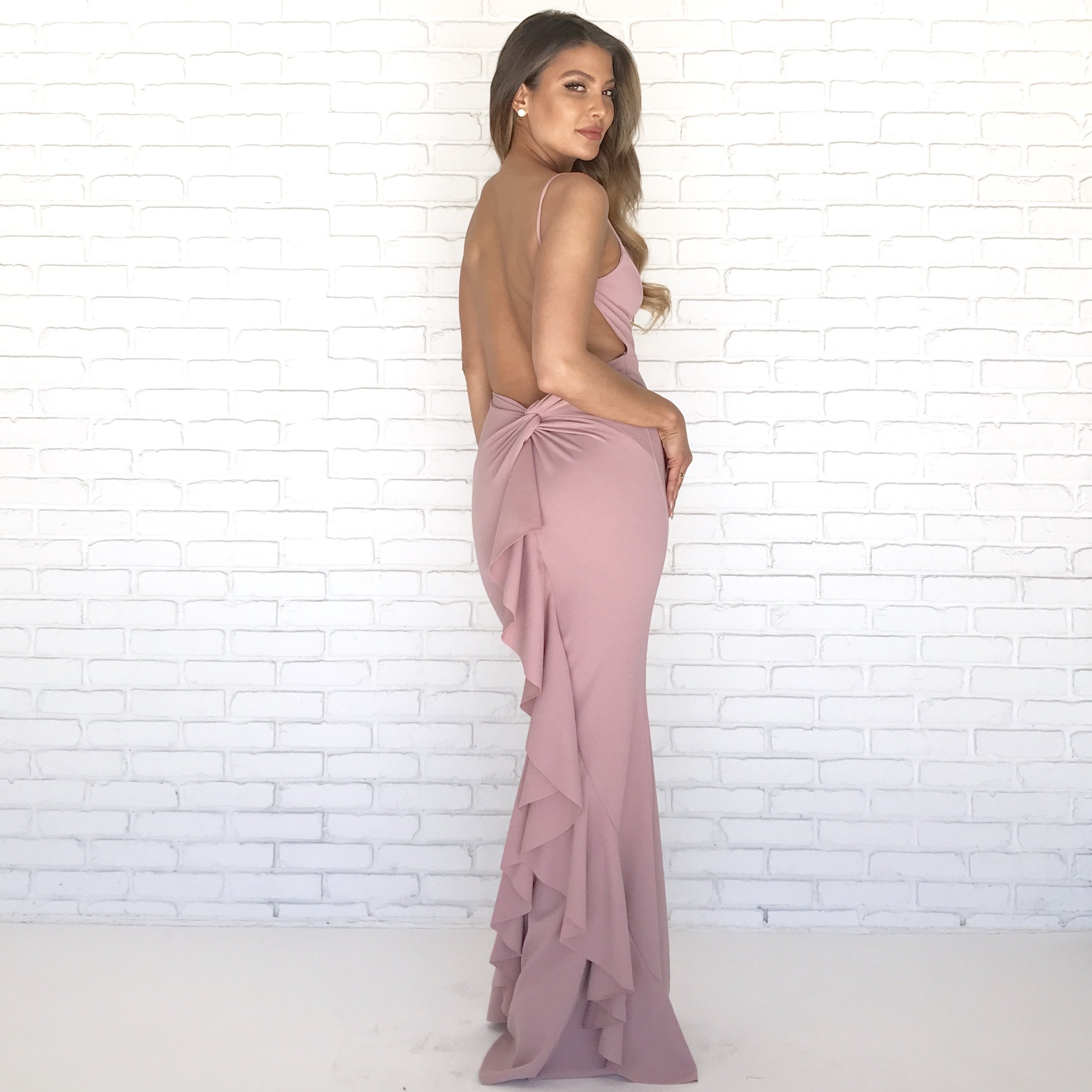 Elegantly Elevated Maxi in Mauve - Dainty Hooligan