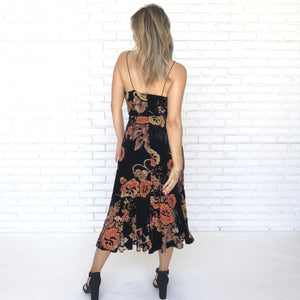 The Way You Look Tonight Floral Midi Dress - Dainty Hooligan