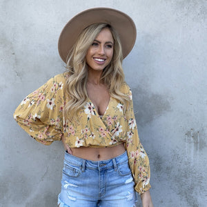 Sweet As Can Be Yellow Floral Top - Dainty Hooligan