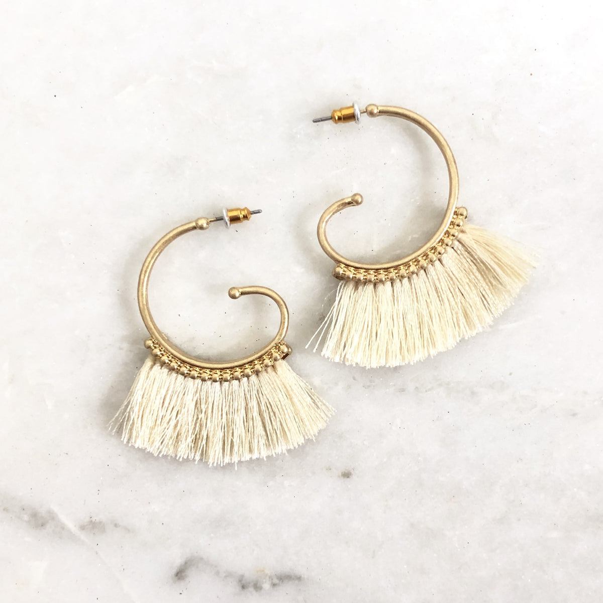 Sea Cliff Tassel Earrings - Dainty Hooligan