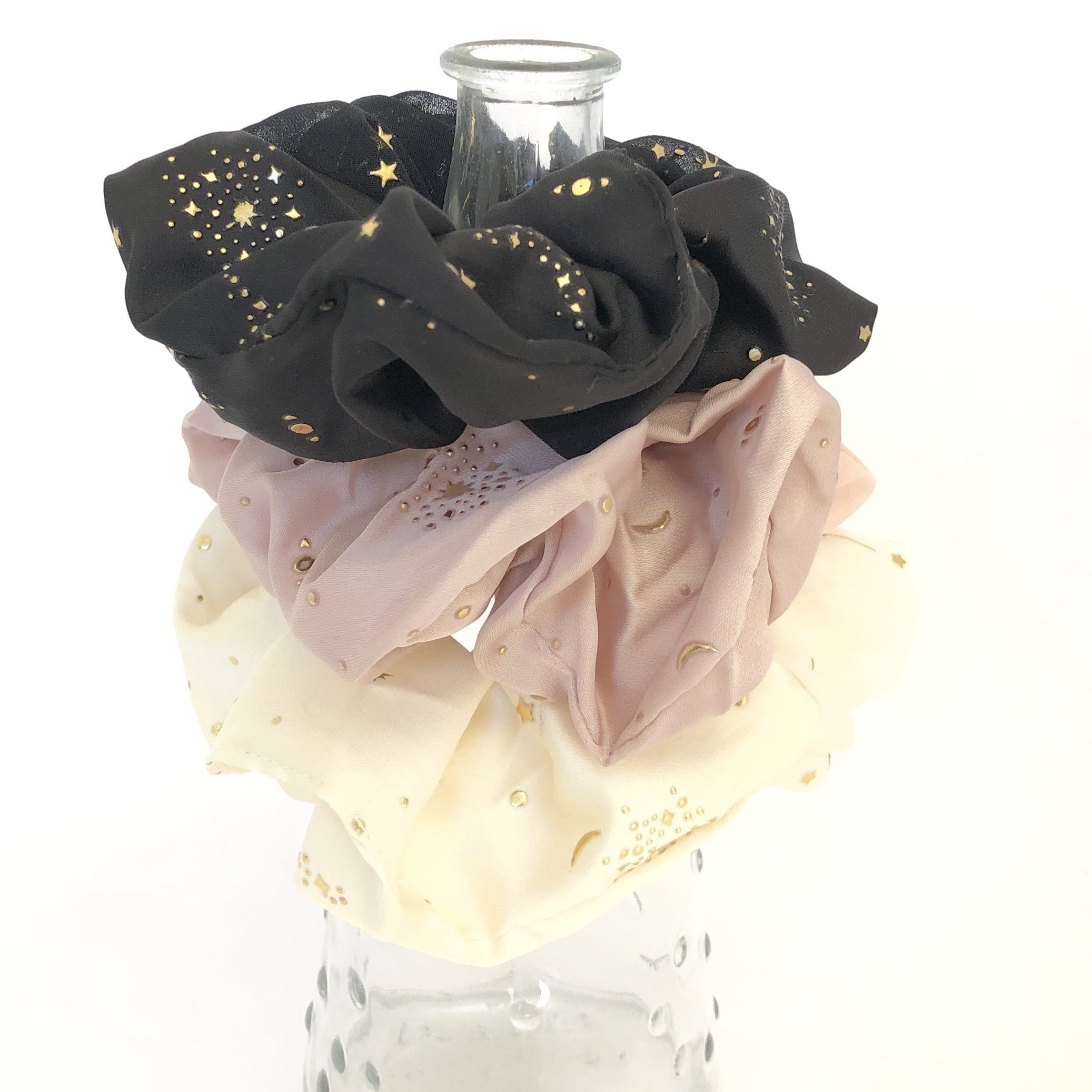 Give You The Stars & The Moon Hair Scrunchies Set - Dainty Hooligan