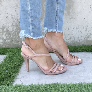 Upgrade Open Toe Patent Leather Heels In Mauve Pink - Dainty Hooligan