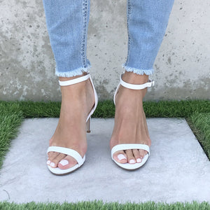 Lighten Up White Patent Leather Heels - Dainty Hooligan