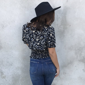 Missing You Floral Smocked Top - Dainty Hooligan