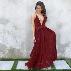 Hidden Gems Red Party Maxi Dress - Dainty Hooligan