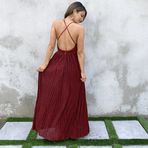 Hidden Gems Red Party Maxi Dress - Dainty Hooligan