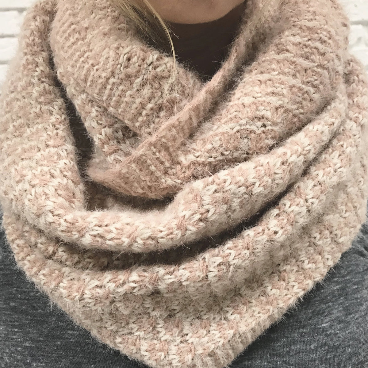 Come Around Pink Knit Infinity Scarf - Dainty Hooligan