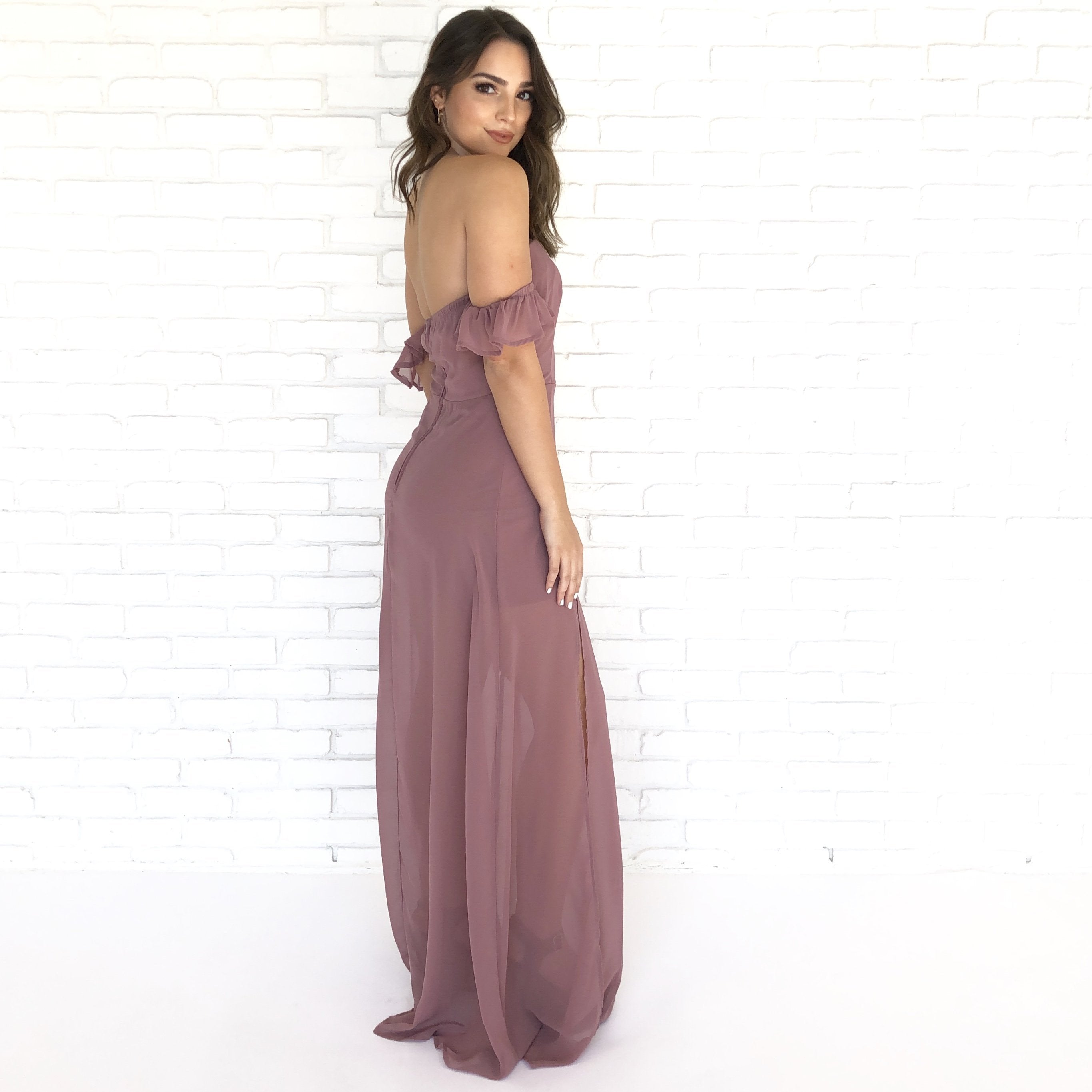 Special Day Mauve Maxi Dress - Dainty Hooligan