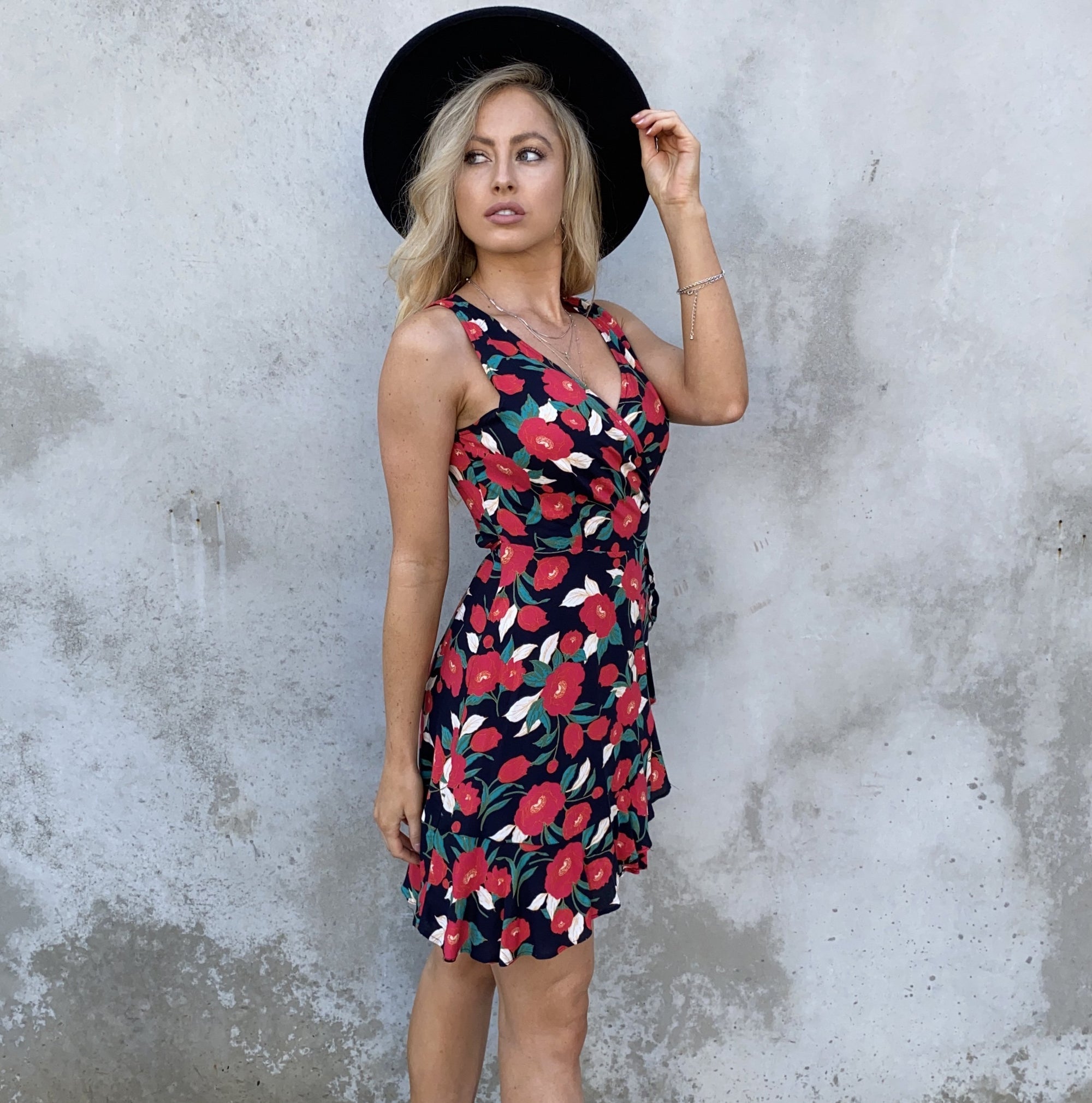 Eva Floral Wrap Dress - Dainty Hooligan