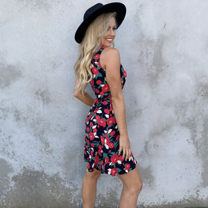 Eva Floral Wrap Dress - Dainty Hooligan