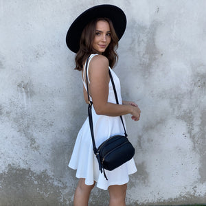 Raise A Toast Skater Dress in White - Dainty Hooligan