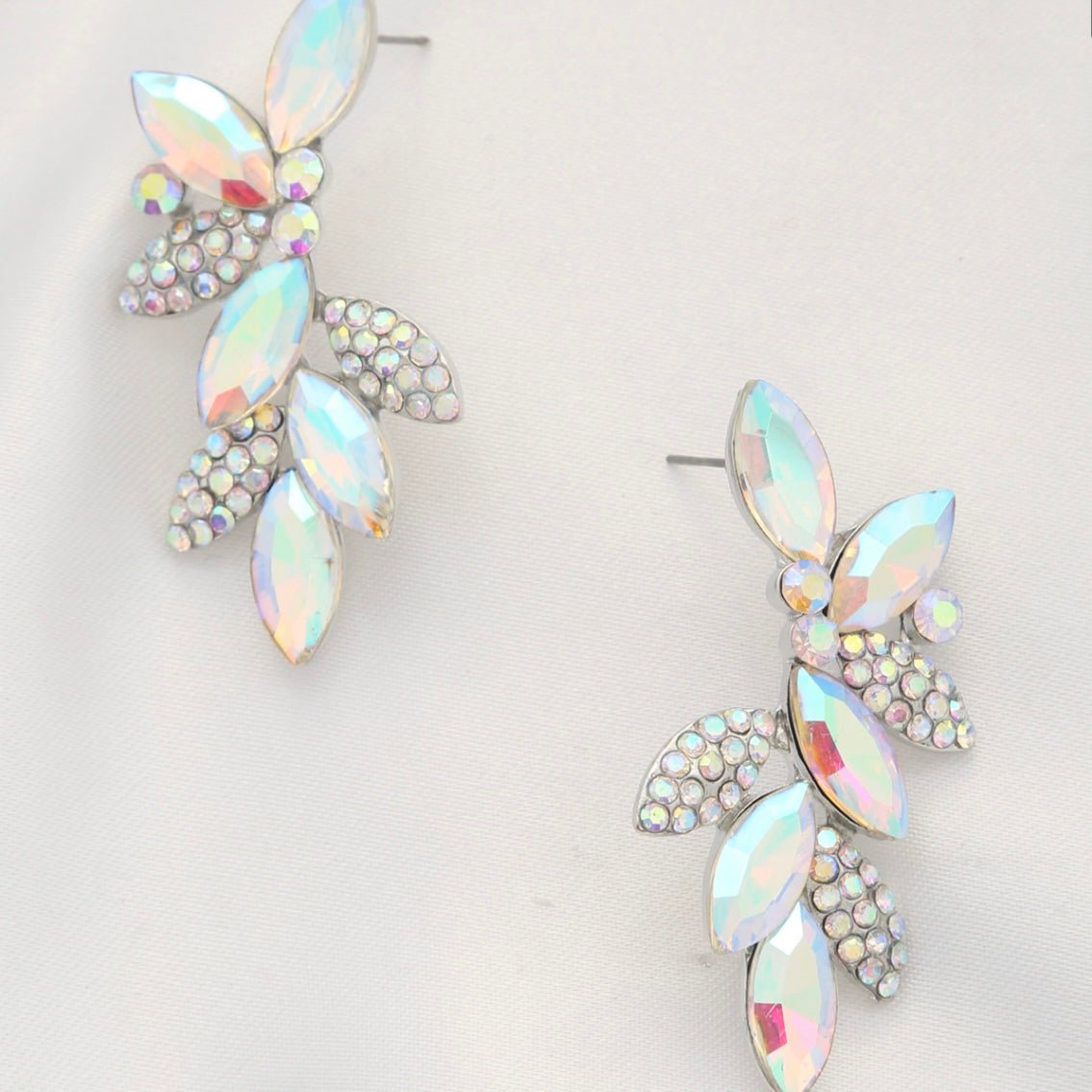 Shining Bright Statement AB Crystal Earrings