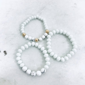 Marble & Gold Bracelet Set - Dainty Hooligan