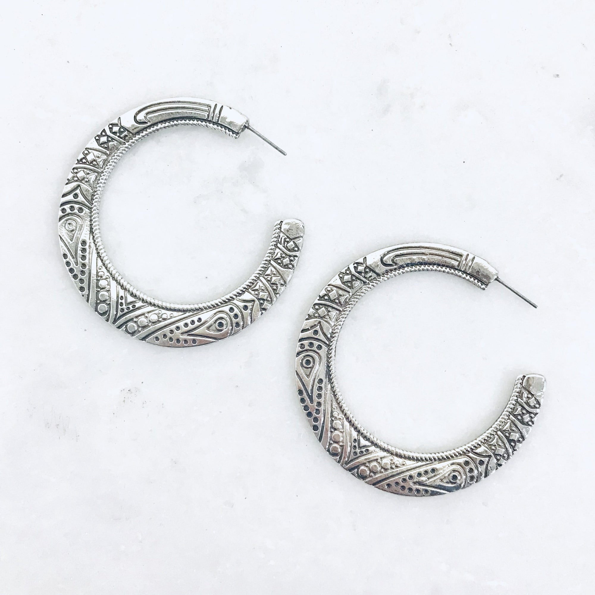Candice Cut Silver Earrings - Dainty Hooligan