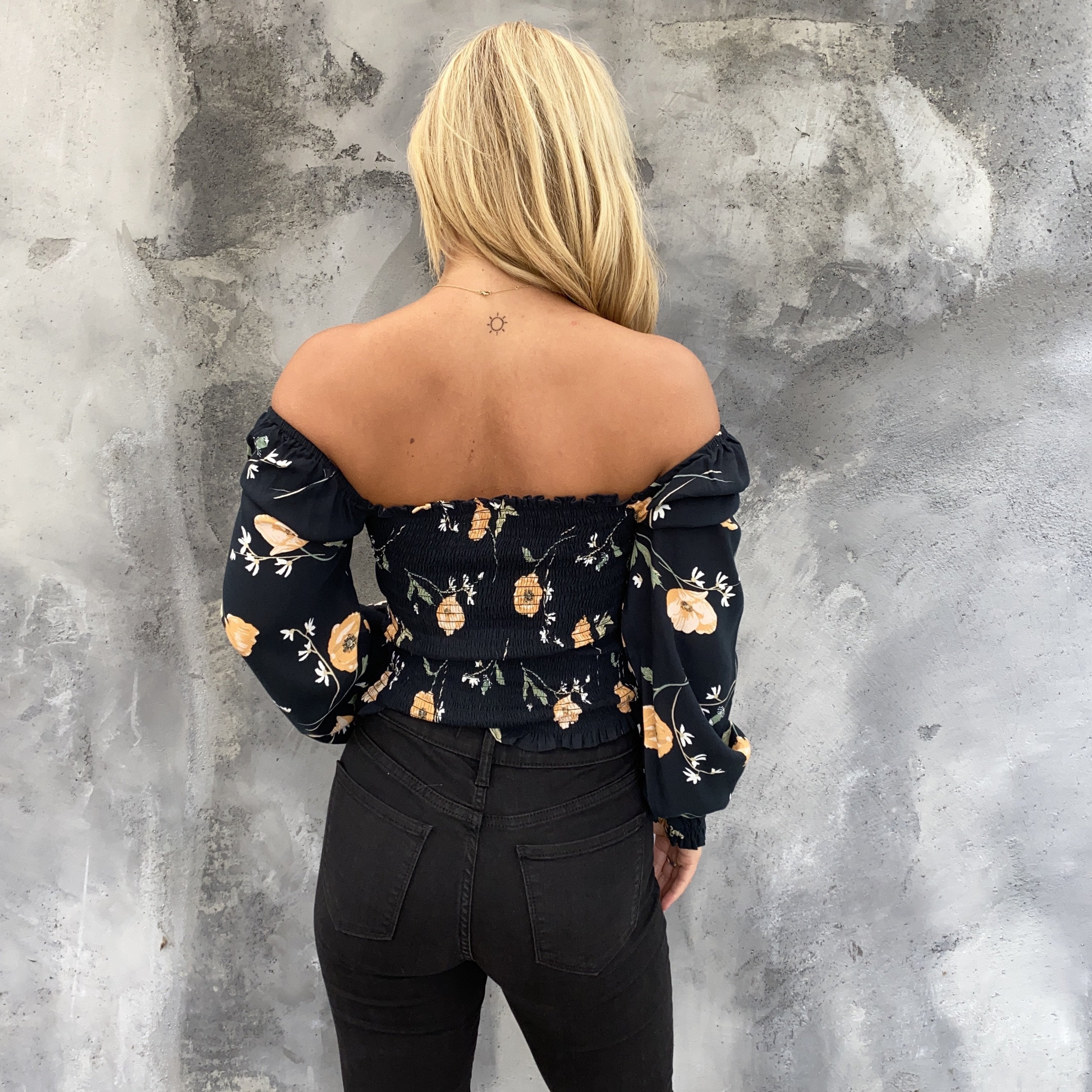 Tease Me Floral Off Shoulder Crop Top - Dainty Hooligan