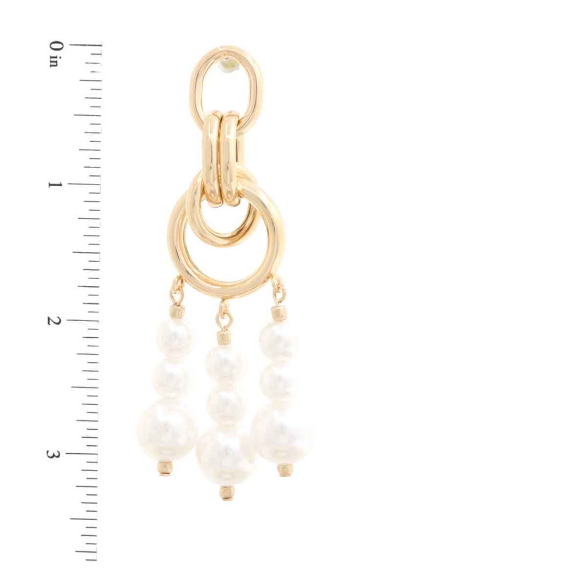 Make A Statement Pearl & Gold Earrings
