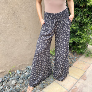 Bouquet of Love Wide Leg Print Pants - Dainty Hooligan