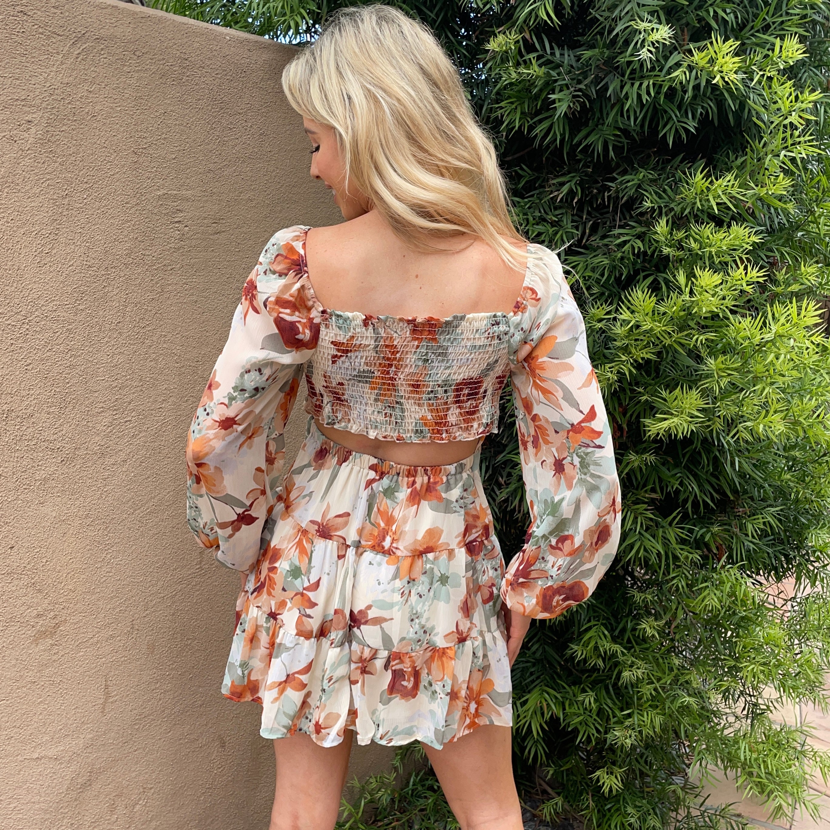 Fall In Love Tiered Print Babydoll Dress - Dainty Hooligan